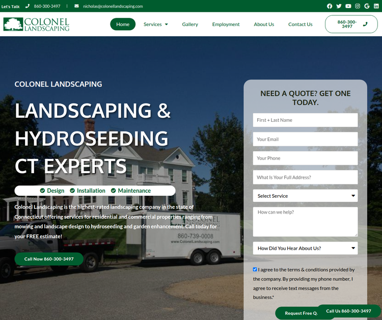 Colonel Landscaping - Landscaping & Hydroseeding CT Experts