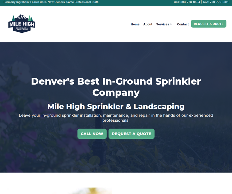 Denver's Best In‑Ground Sprinkler Company