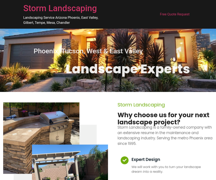 Storm Landscaping – Arizona’s Premier Landscape Service